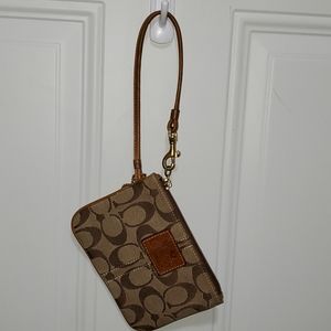 Small coach wristlet